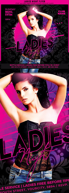  Ladies Night Flyer Template