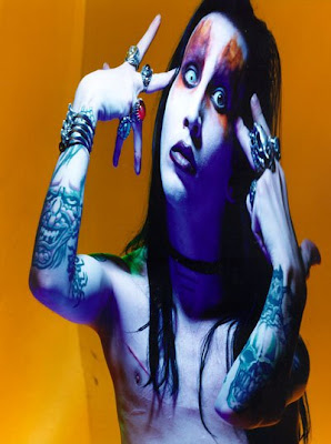 Marilyn Manson Red Devil Tattoos