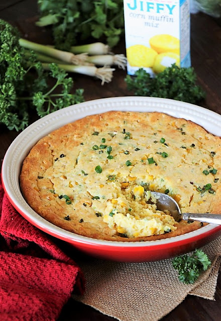  creamy corn tucked inside makes for one delicious comfort food casserole Corn Fritter Casserole