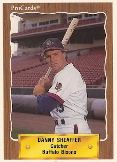 Danny Sheaffer 1990 Buffalo Bisons card