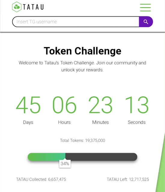 Tatau is airdropping a total of 2500 TATAU tokens