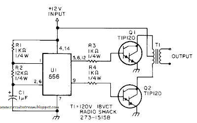 Semi Low Power Inverter Circuit Diagram