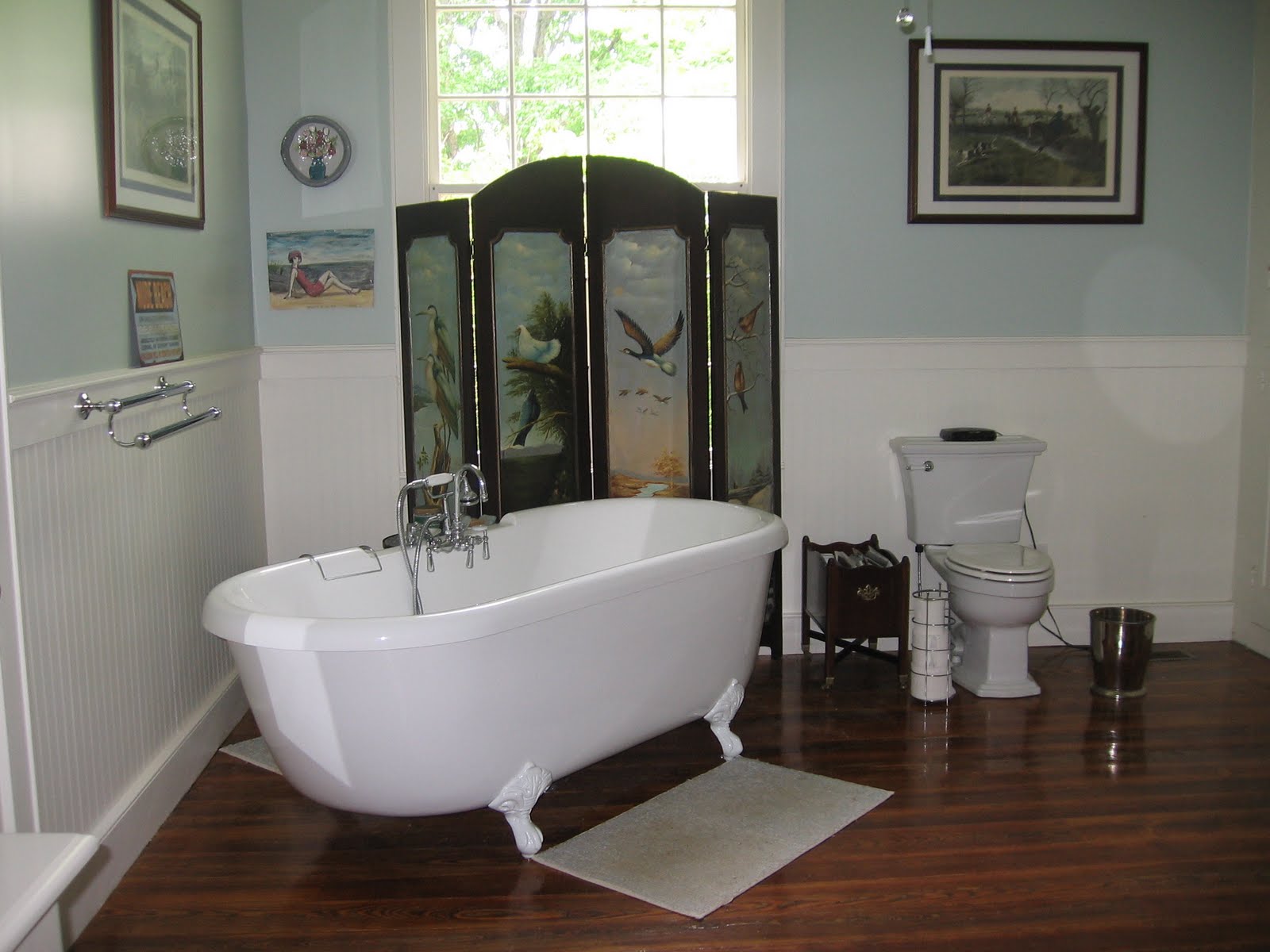 are photos of our finished bath the white wall paint and trim paint ...