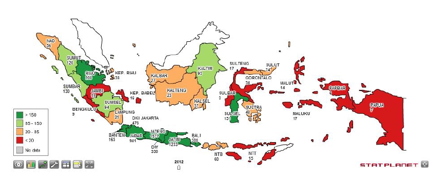 Daftar Nama 34 Provinsi di Indonesia  serta Ibukotanya 