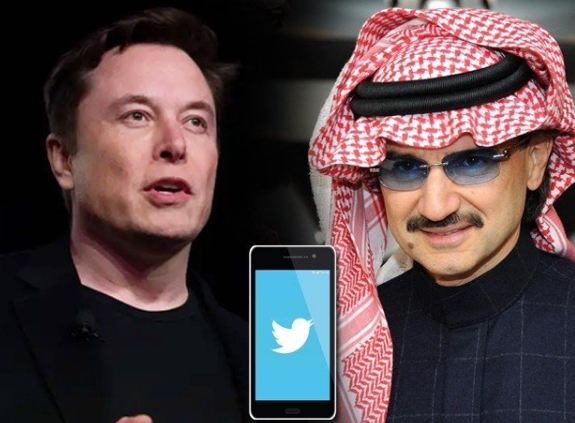 ریاض: سعودی ارب پتی شہزادے ولید بن طلال نے ٹیسلا کے مالک ایلون مسک کی جانب سے سوشل میڈیا پلیٹ فارم ٹوئٹر کو خریدنے کی پیشکش کو مسترد کردیا۔