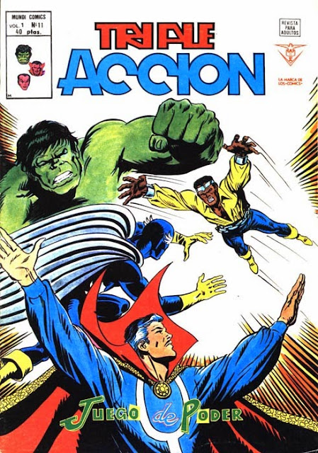 Portada de Triple Acción Volumen 1 Nº 11 Ediciones Vértice