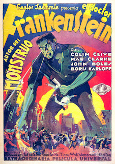 EL DOCTOR FRANKENSTEIN, AUTOR DEL MONSTRUO. España. Cartel: 70 x 100 cms. EL DOCTOR FRANKENSTEIN. Frankenstein. 1931. Estados Unidos. Dirección: James Whale. Reparto: Boris Karloff, Colin Clive, Mae Clarke, John Boles, Edward van Sloan, Dwight Frye, Frederick Kerr, Lionel Belmore, Marilyn Harris.