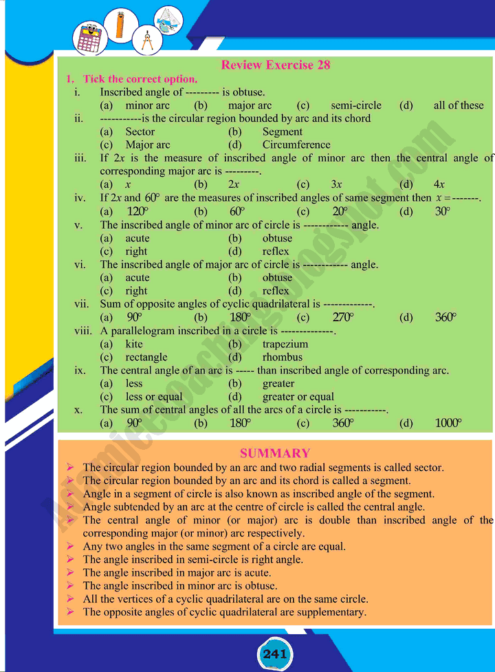 angle-in-a-segment-of-a-circle-mathematics-class-10th-text-book