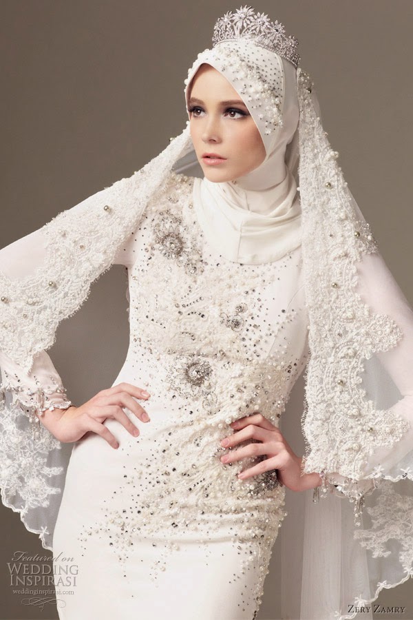  Muslim  Wedding  Dresses  with Sleeves and Hijab  FASHION  STYLE