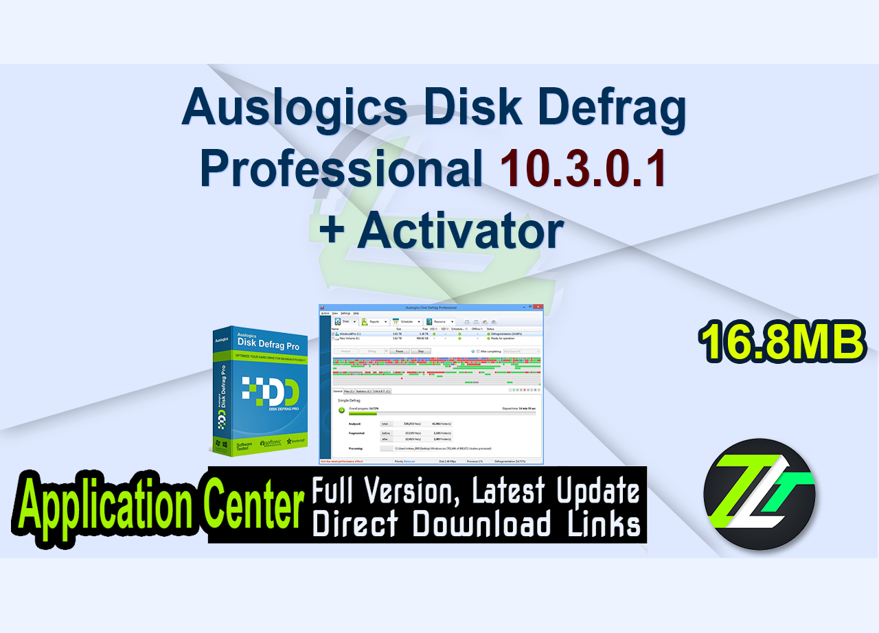Auslogics Disk Defrag Professional 10.3.0.1 + Activator