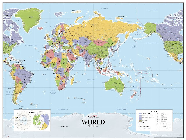 World Map Asia Europe 