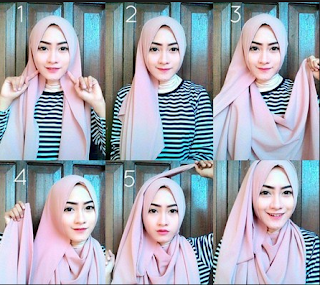 6+ Cara Memakai Hijab Pashmina