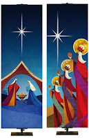 Church Banners for Christmas Silent Scenes of Christmas