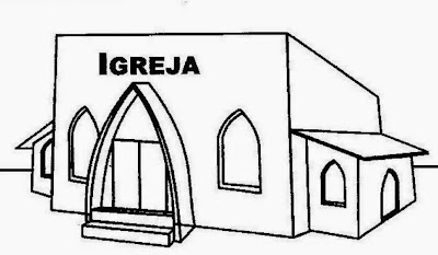 Resultado de imagem para igreja desenho