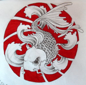 Japanese Koi Fish Tattoo Design Picture 1