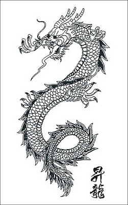 Tribal Dragon Tattoos Design