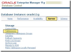OracleTablespaces
