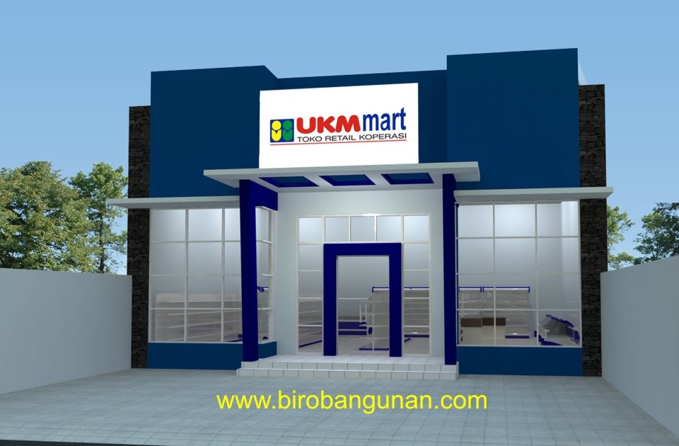 Desain Toko UKM Mart : KONSEP FASADE TOKO UKM/KOPERASI 