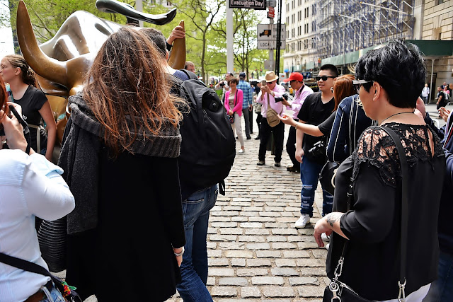 ny,Charging Bull, Wall Street, people