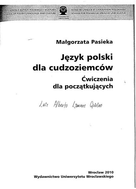 NNauka Język polski dla cudzoziemców-Ćwiczenia dla początkujących