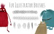 Hairy Fur Illustrator Brushes - [Download Gratuito]