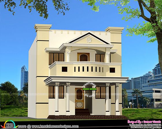  Tamilnadu  style modern home  in 2200 sq ft Kerala home  