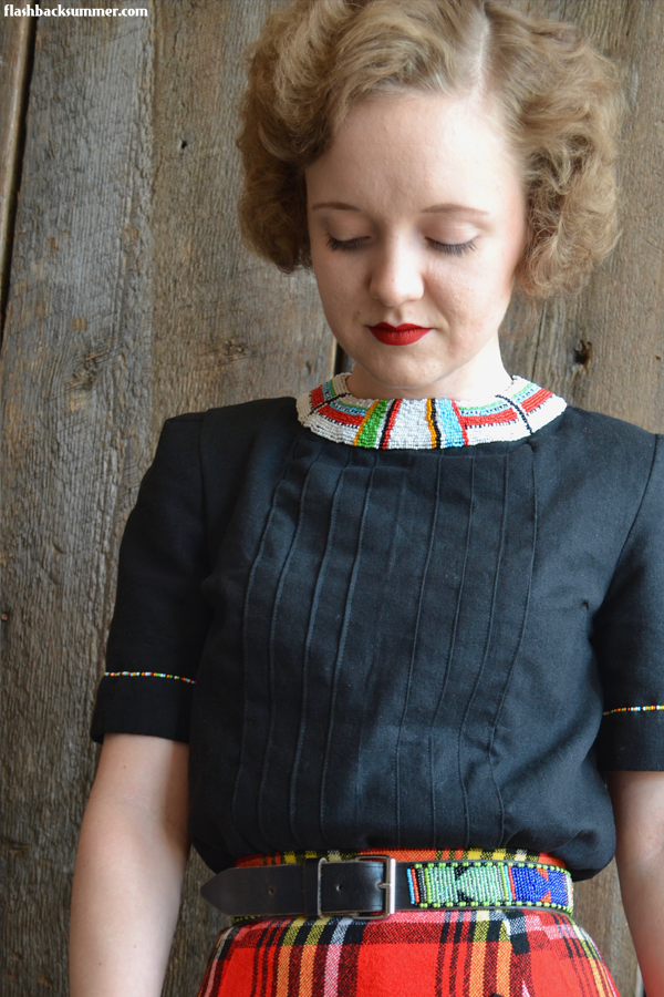 Flashback Summer: Maasai-Inspired 1940s Blouse