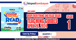 GRADE 1 CATCH-UP FRIDAYS TEACHING GUIDES WITH READING MATERIALS MARCH 26, 2024 , FREE DOWNLOAD