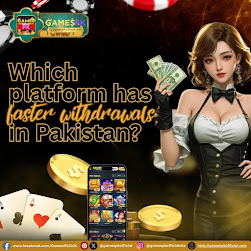 Which platform has faster withdrawals in Pakistan on GamesPK?