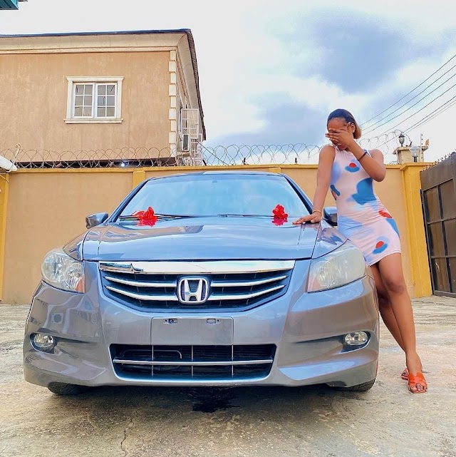 Photo: 21-year-old Nollywood Actress, Esther Uzodinma Acquires New Whip 