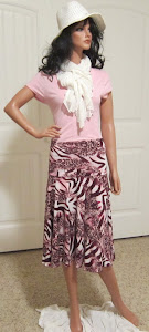 Abstract Burgandy Animal Print Flirt
