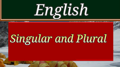 Singular and plural