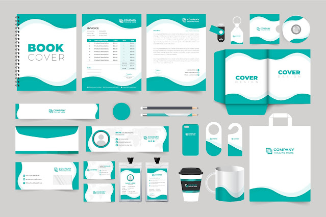 Office stationery template collection free download