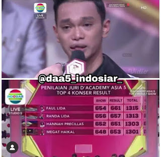 Hasil Akhir DA Asia 5 Top 4 Yang Tersenggol Tadi Malam