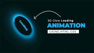 CSS 3D Glowing Loader Animation