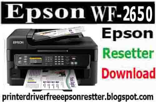 Epson WorkForce WF-2650 resetter Software tool free download 2020 