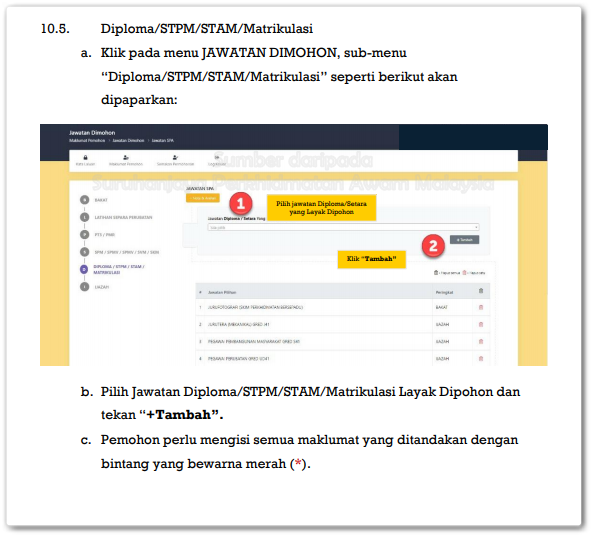 Sistem Pendaftaran Pekerjaan Suruhanjaya Perkhidmatan Awam Malaysia (SPA9)