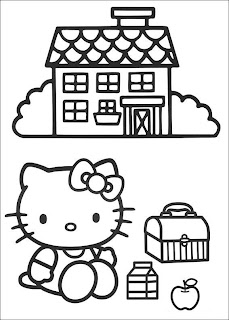 hello kitty coloring pages, free coloring pages