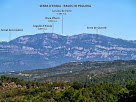 Vista de la Serra d'Ensija i dels Rasos de Peguera des del Bosc de Coromines