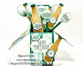 Nigezza Creates InspireINK Blog Hop: Exploding 18th Birthday Card