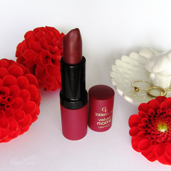 Golden Rose Velvet Matte Lipstick N 23 Cherry Colors Cosmetics Heaven
