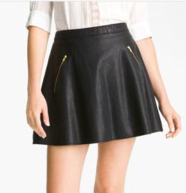 Free People Faux Leather Skirt