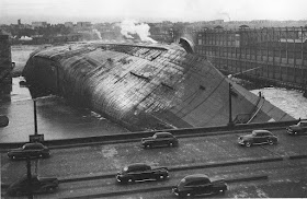 El incendio del USS Lafayette en el puerto de Nueva York en 1942 