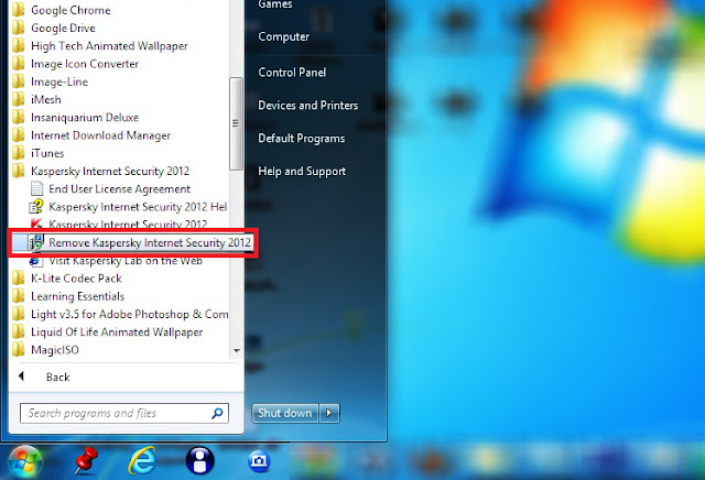 Step1 Kaspersky Internet Security 2012