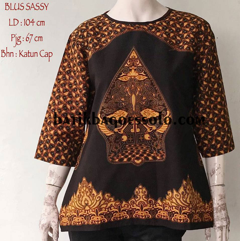  Baju  Atasan  Batik  Solo  Motif Gunungan Batik  Bagoes Solo 