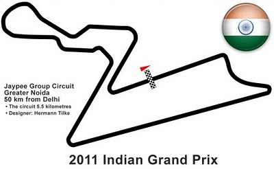 Indian grand prix added in 2011 schedule the circuit is in noida 