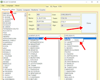Edit/transfer pemain di PES2017 PC