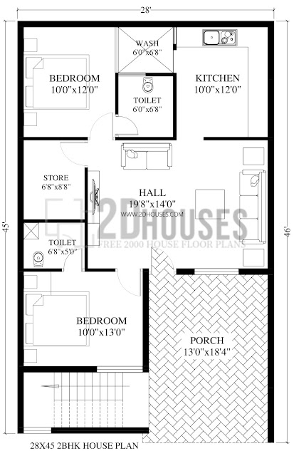 28 x 45 house plans