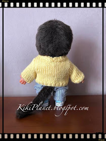 kiki monchhichi monchichi virkiki pull tricot handmade fait main knitting dolls clothes