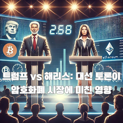 트럼프와 해리스 첫 대선 토론이 암호화폐 시장에 미치는 영향과 투자 전략